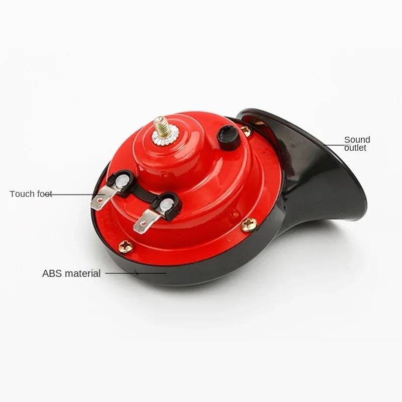 Belro super loud train horn attached to a vehicle, electronic audio device with metal components and mounting hardware visible.
