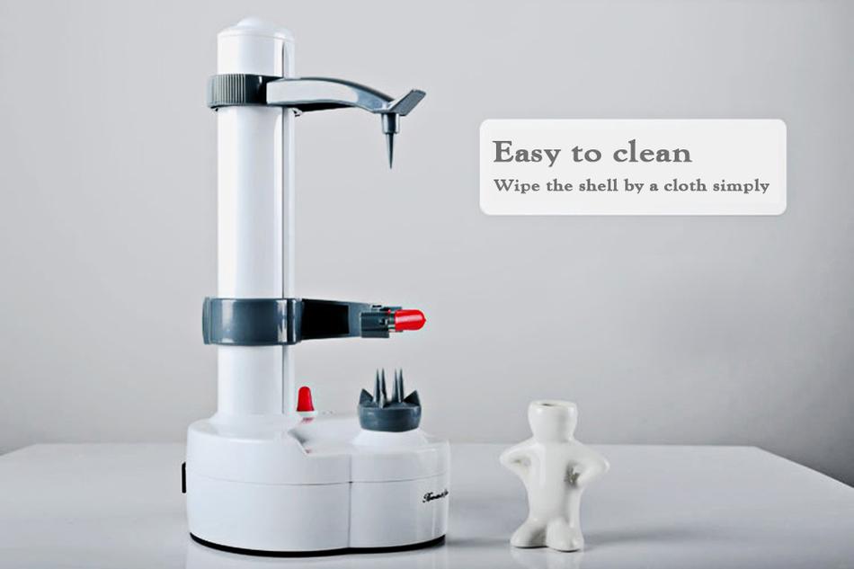 Belro fruit and vegetable peeler in use, showcasing its ergonomic handle and sharp blade for efficient peeling of produce.