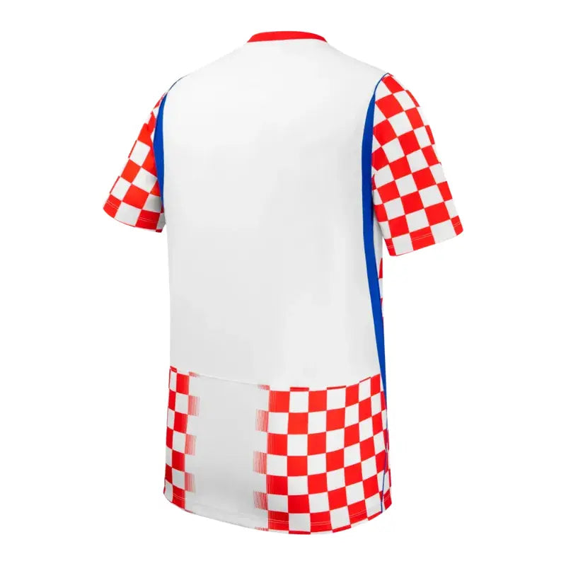 Zendra Light 2026 Croatia home jersey showing the back with team logo and player number in red and white colors.
