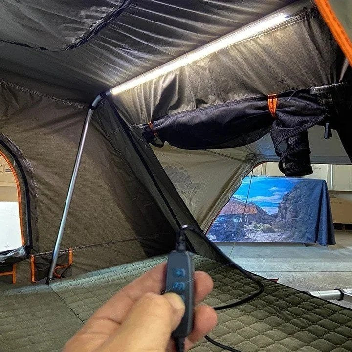 Casavibeo Tuff Stuff Overland Alpha Hard Top Side Open Tent set up on a vehicle, showcasing durable design and side openings for outdoor camping.