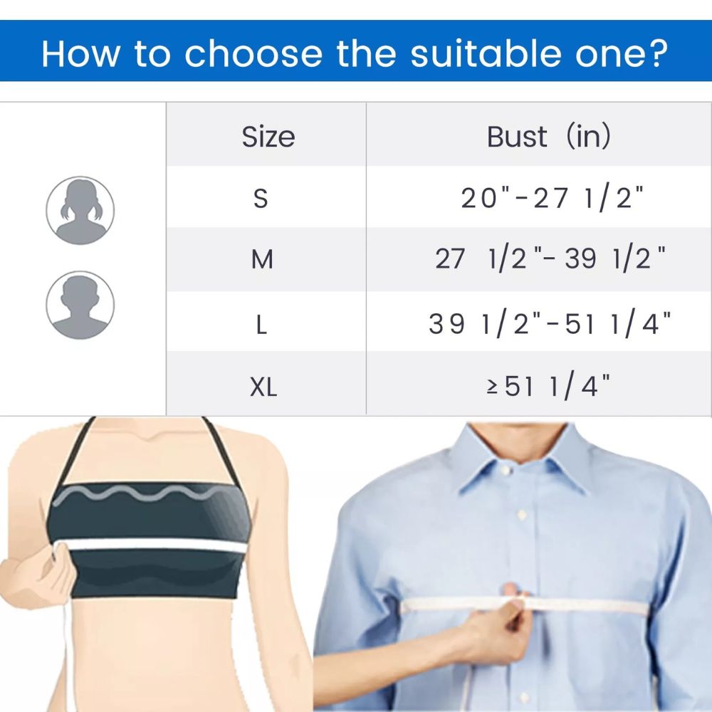 Belro shoulder immobilization sling, adjustable health and beauty support device for shoulder injury stabilization in use