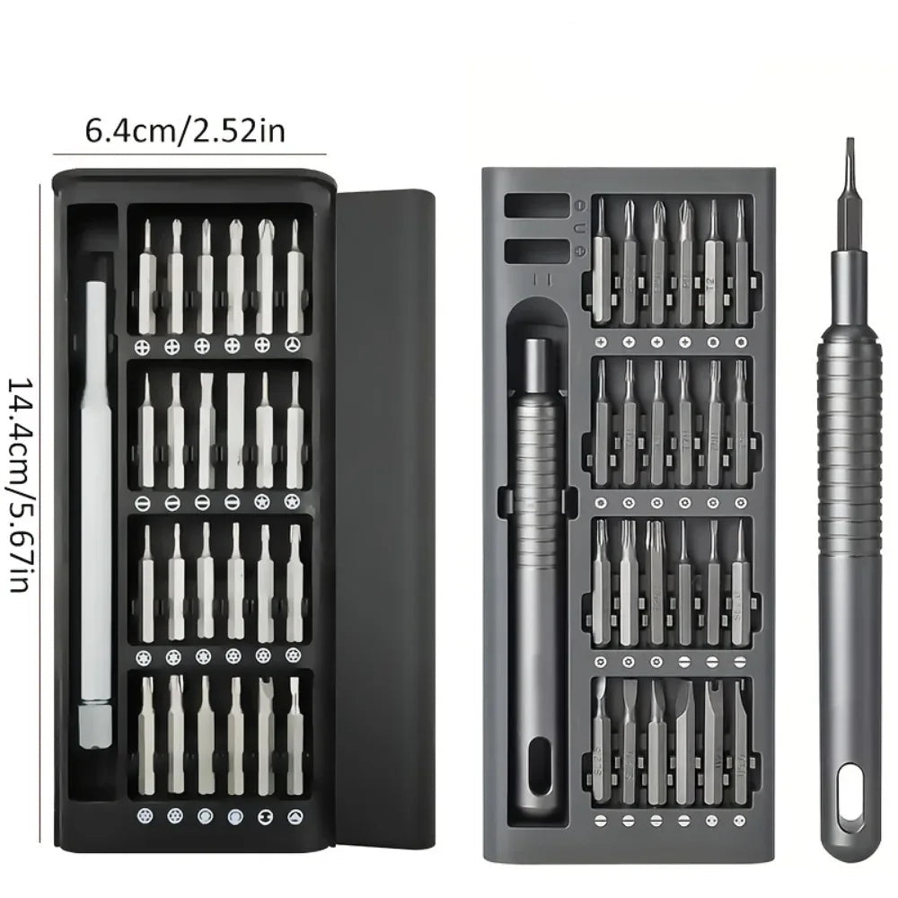 Belro portable precision screwdriver set with multiple interchangeable bits, ideal for detailed repair and electronic work.