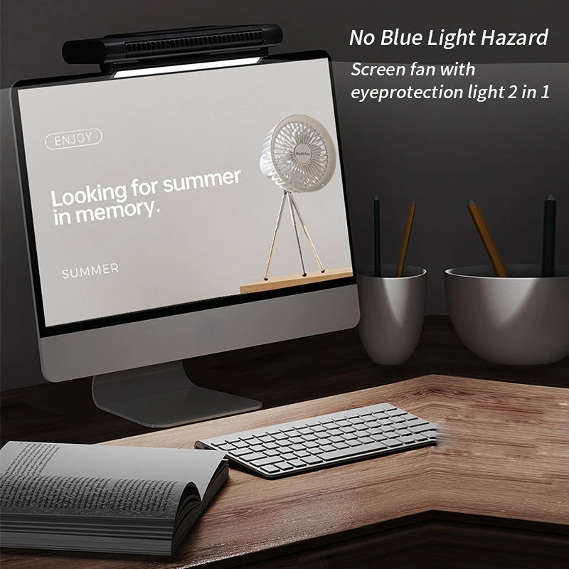 Belro USB bladeless fan and desktop air conditioner, compact electronic home appliance with sleek design for cooling.