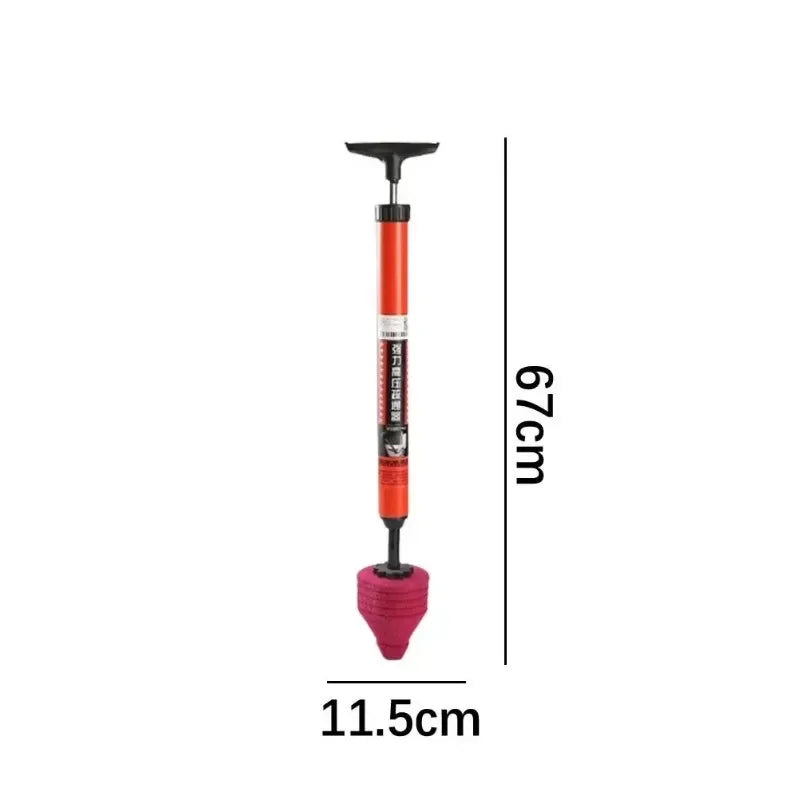 Belro high-pressure toilet plunger with rubber cup and plastic handle for effective clog removal in bathroom fixtures.