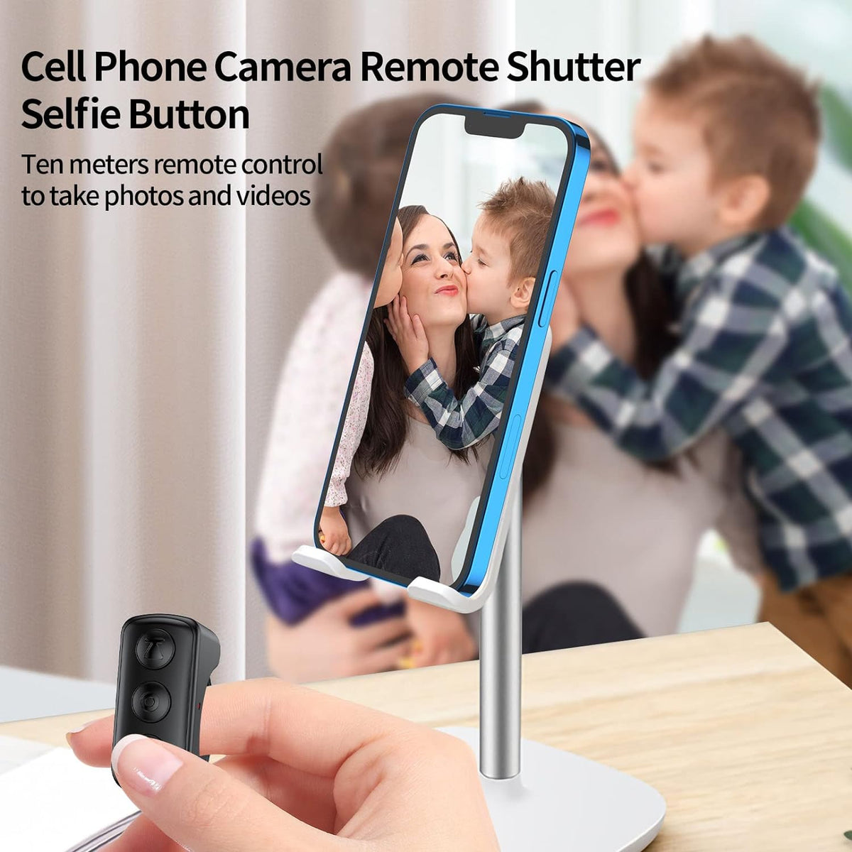 Belro TikTok scrolling ring remote control for electronic devices, compact camera accessory with easy-to-use button interface.