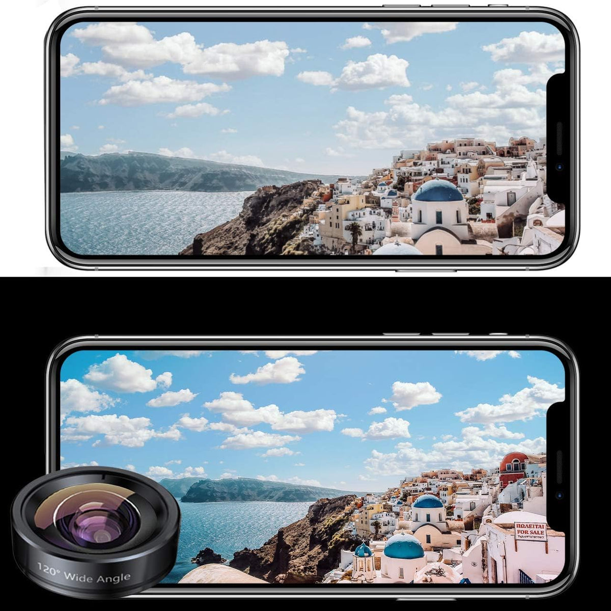 Belro wide angle lens for phone camera, compact electronic camera accessory, enhances smartphone photography with wide field of view.