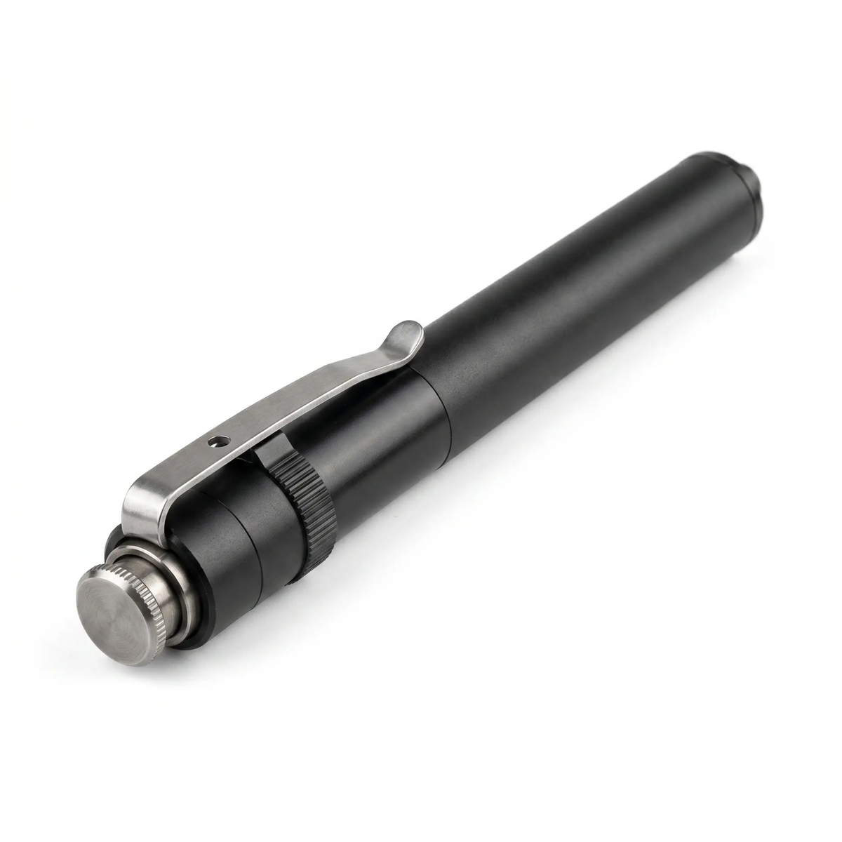BowLift extendable self-defense stick, compact street guard for personal safety, shown in a closed and extended position.
