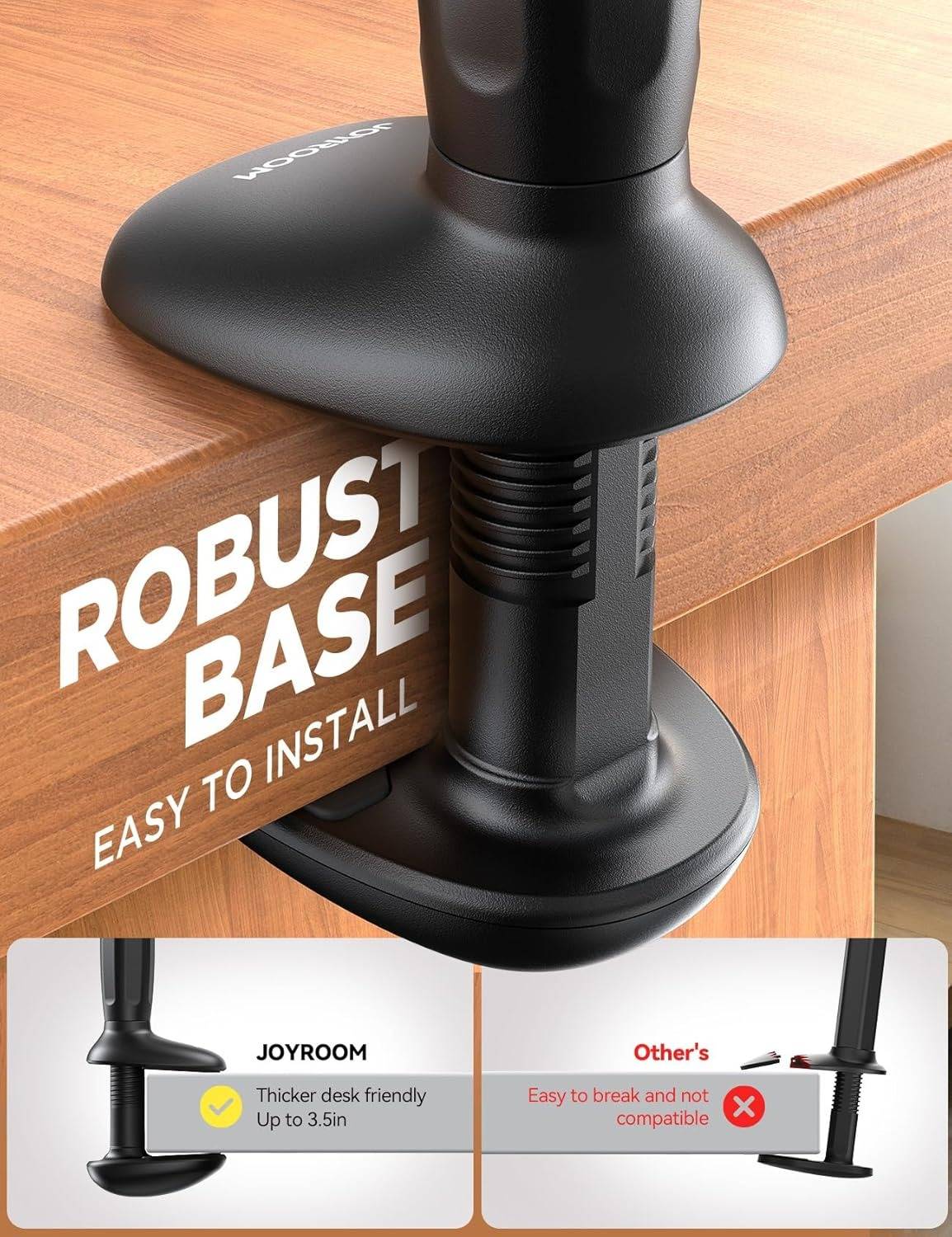 Belro bed phone holder mounted on a headboard, adjustable electronic phone mount for hands-free use.
