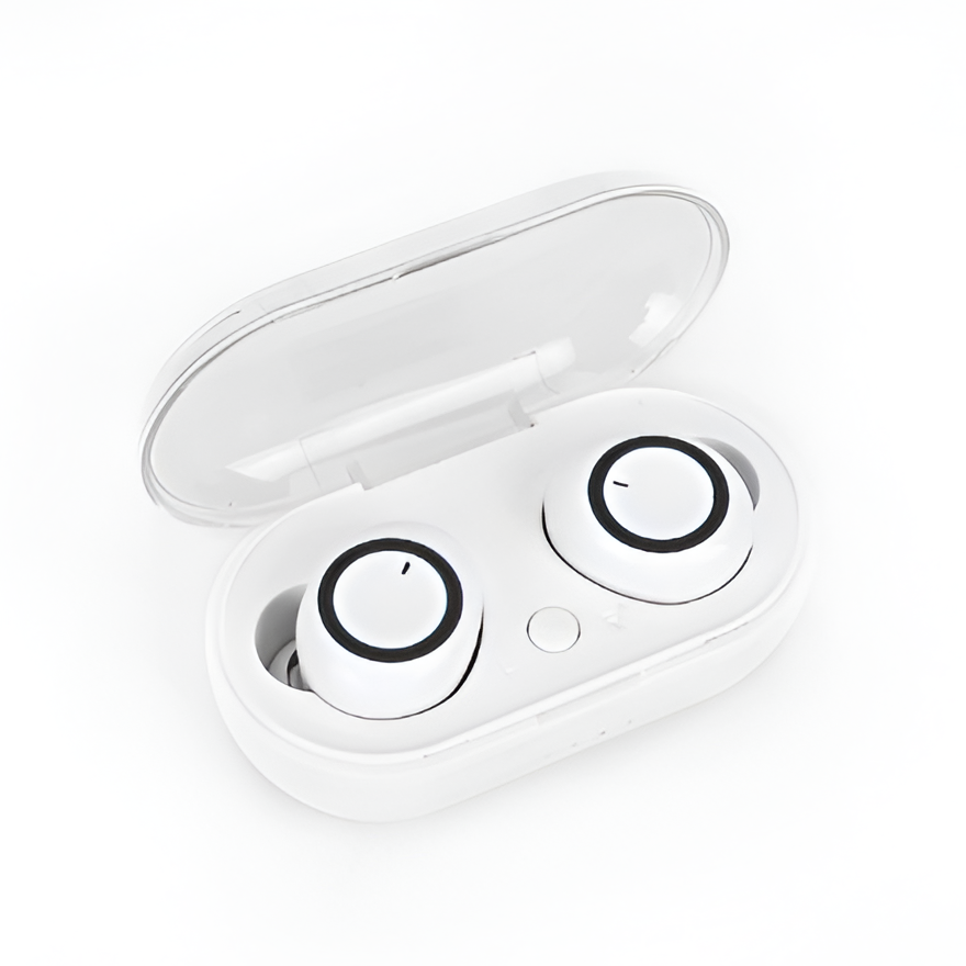 Belro Bluetooth wireless headphones with cushioned ear cups and adjustable headband, shown resting on a white surface.