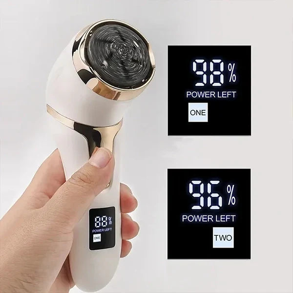 Belro vacuum callus remover device for skin care, shown in a close-up image highlighting its sleek design and functional features.