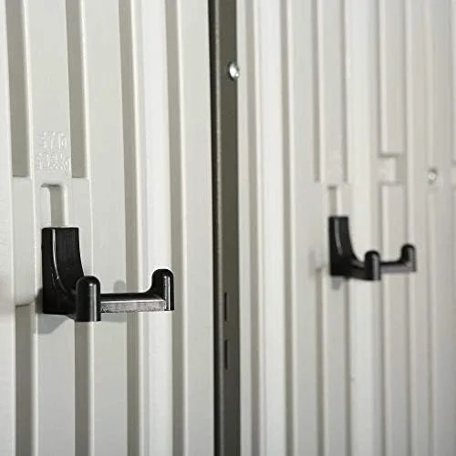 Casavibeo Lifetime 10x8 ft. outdoor storage shed with double doors, durable construction, and weather-resistant design.
