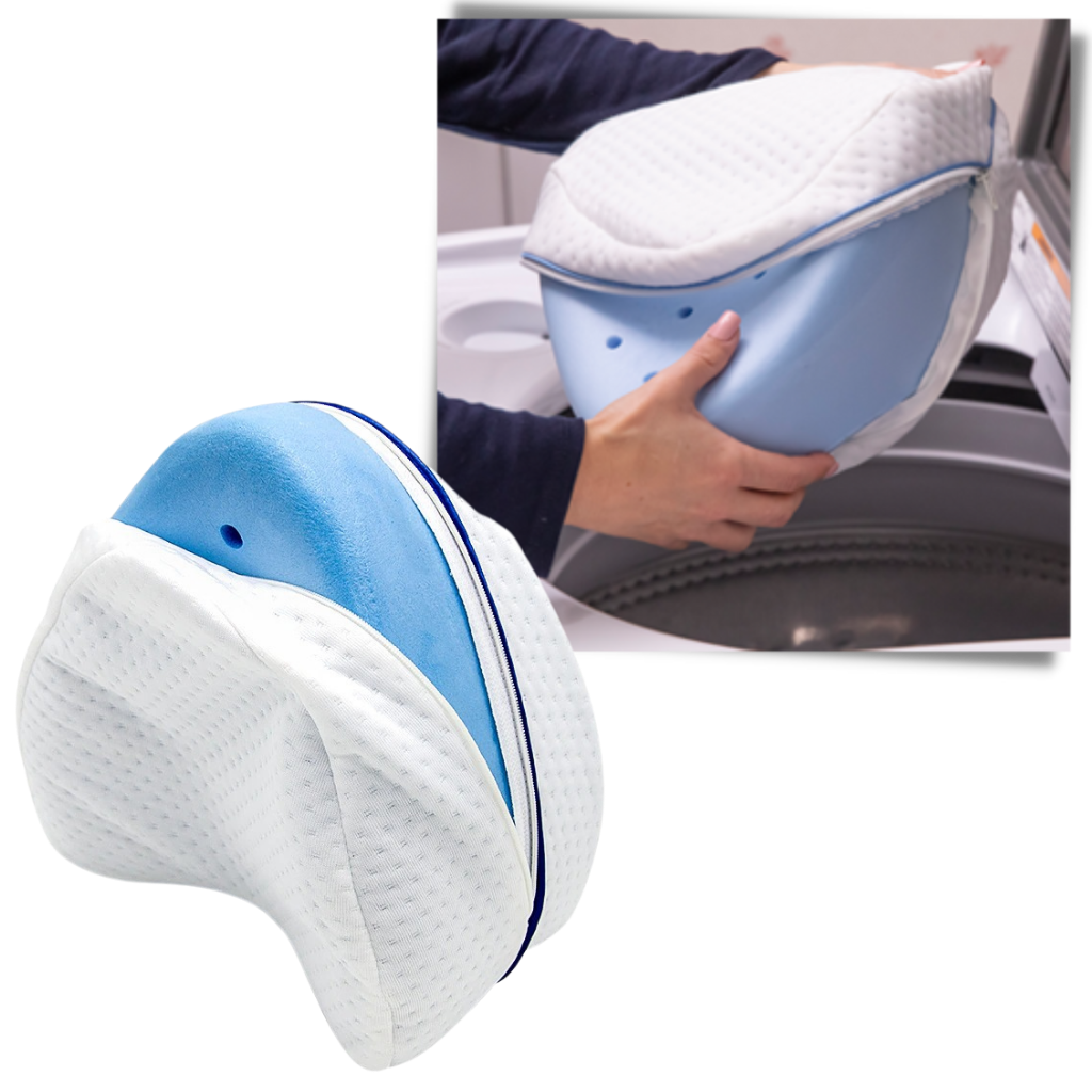 Belro orthopedic knee and leg cushion with memory foam, designed for support and comfort in health and back brace applications.