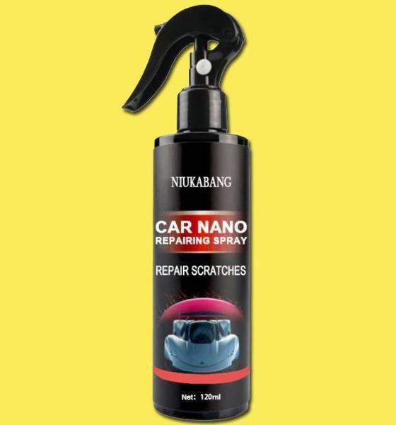 Belro anti-scratch spray for cars, shown in a spray bottle, designed to protect vehicle surfaces from scratches and damage.
