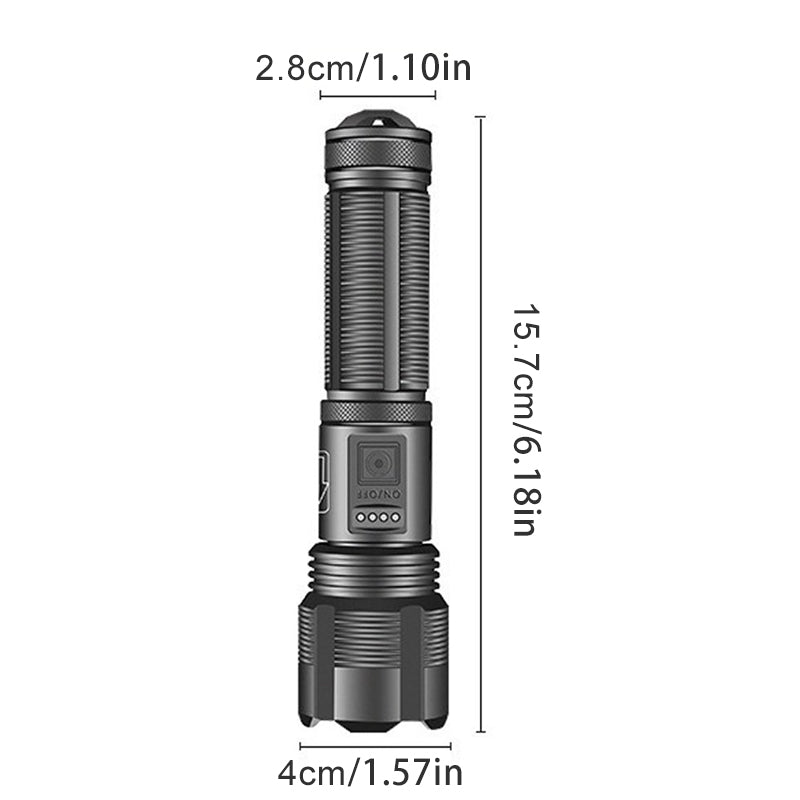 Belro waterproof military laser pocket lamp with compact flashlight design and durable build for outdoor and tactical use
