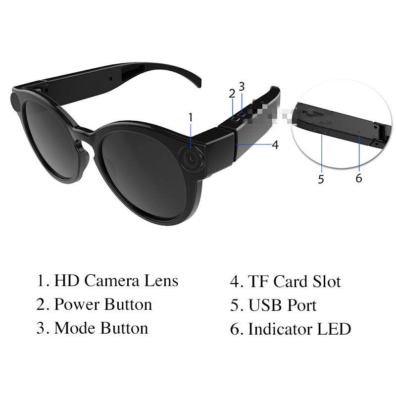 Belro Bicycling Glasses with built-in WiFi mini camera, HD 1080P DVR video and audio recorder for outdoor use.