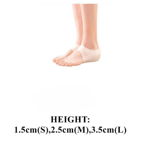 Belro invisible height increase insoles for added height, shown inside a shoe for discreet support and comfort.