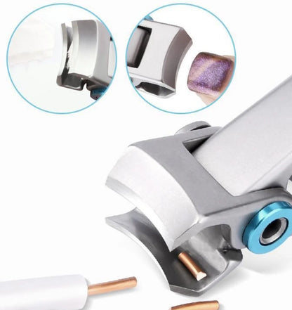 Belro robust nail clipper for hard and thick nails, stainless steel nail tool for precise trimming in nail care.