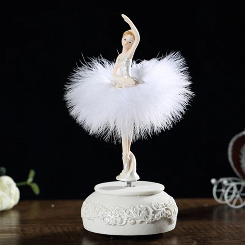Belro Ballerina Music Box, decorative home decor with a ballerina figurine and musical movement, ideal for home and garden decor.
