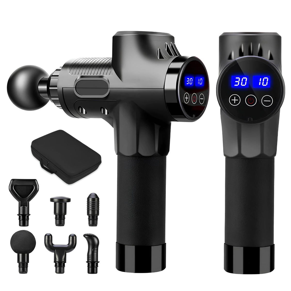 Belro muscular massage gun, handheld personal care appliance with ergonomic design for muscle relief and relaxation.