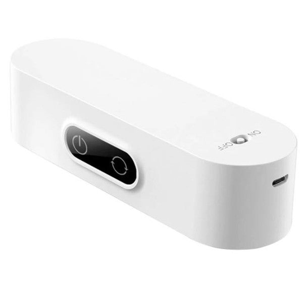 Belro LED motion detector nightlight illuminating a dark room with a sleek, compact design for automatic lighting.