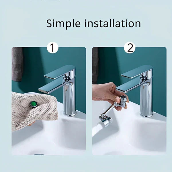 Belro luxury sink tap installed in modern kitchen, showcasing sleek design and polished chrome finish.