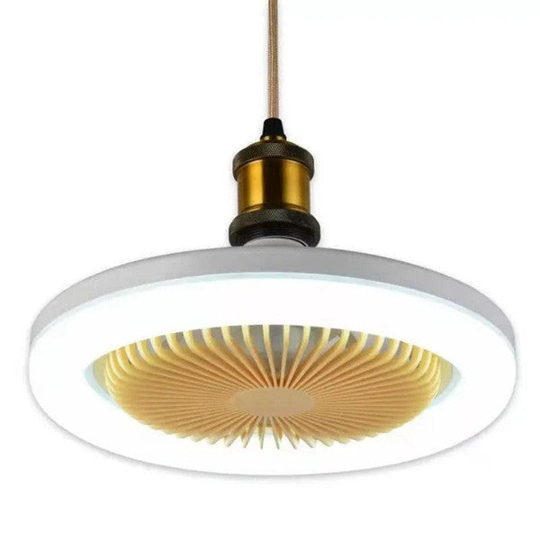 Modern LED ceiling fan by Belro with sleek design and integrated lighting, suitable for outdoor home and garden spaces.