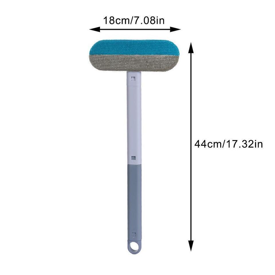Belro Ultra Pet Hair Remover for dogs, showing a handheld grooming tool with pet hair on its surface.