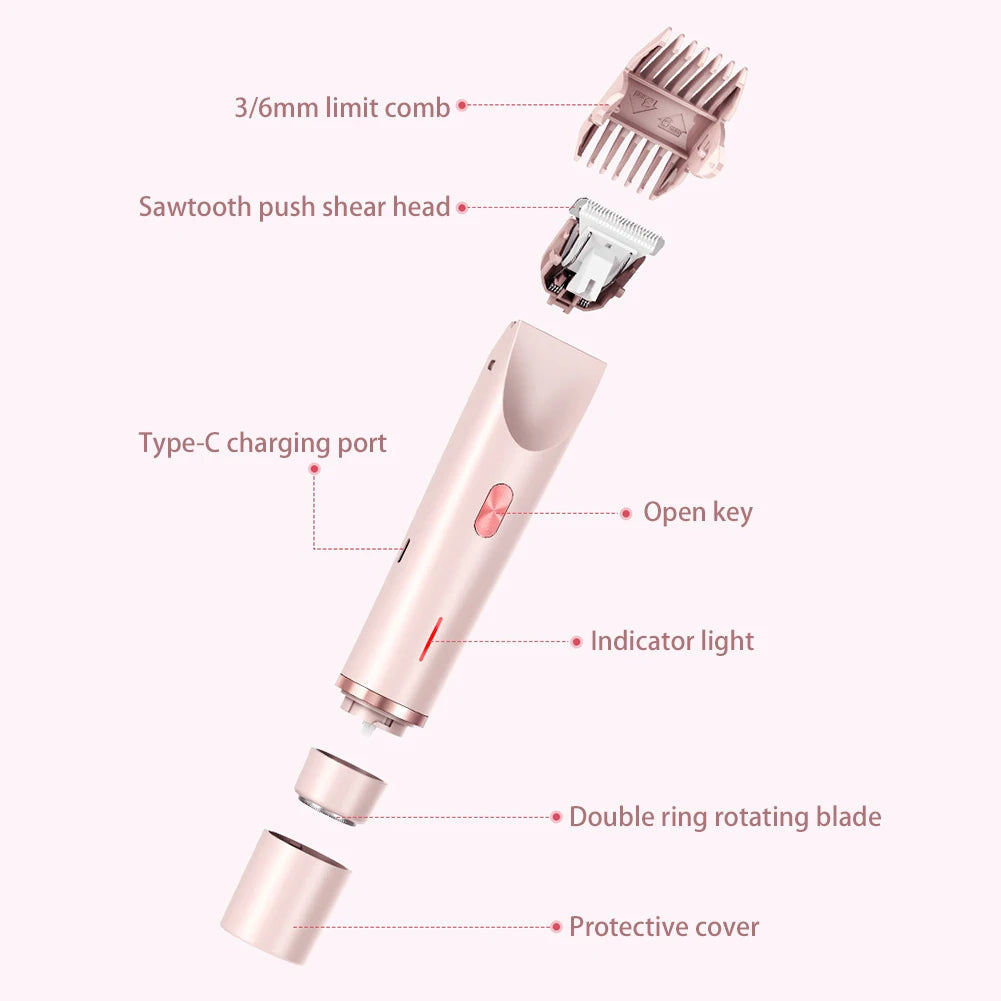 Belro electric hair trimmer for women, compact personal care appliance with sleek design for gentle hair trimming.