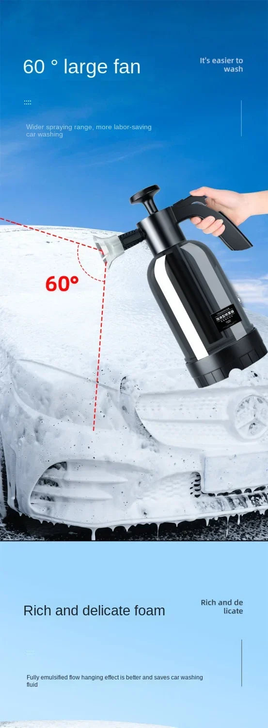 Belro high pressure car foam washer with adjustable nozzle and foam spray for effective vehicle cleaning