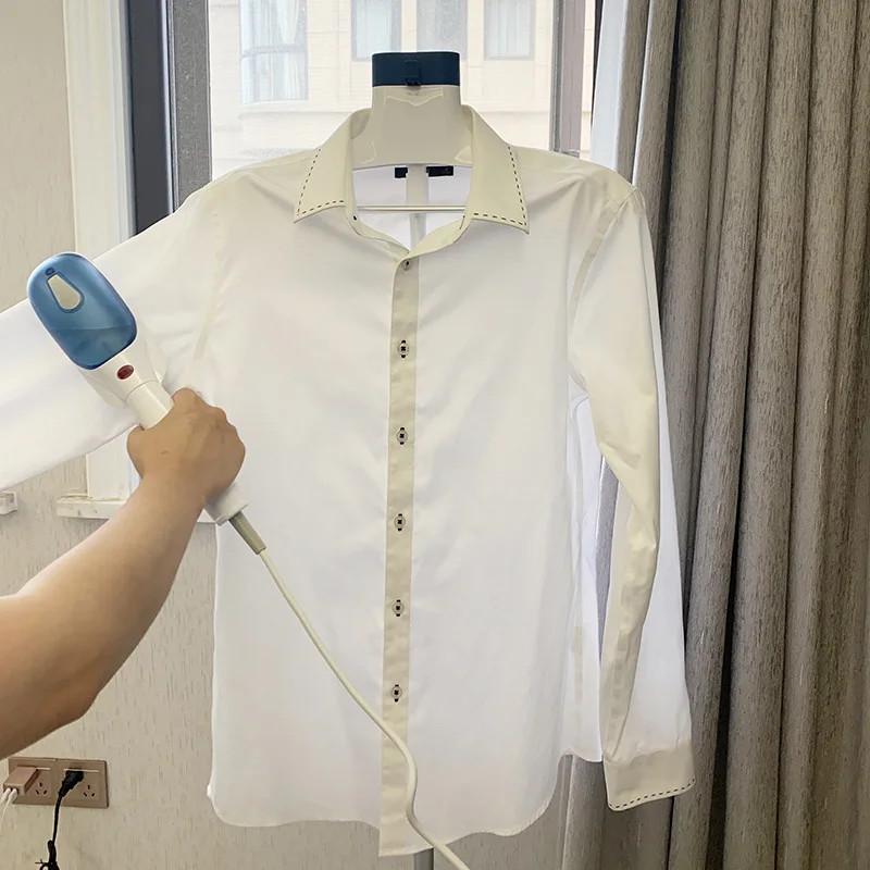 Belro Portable Steam Steamer for men's clothing, compact design with water tank, ideal for quick fabric steaming and wrinkle removal.