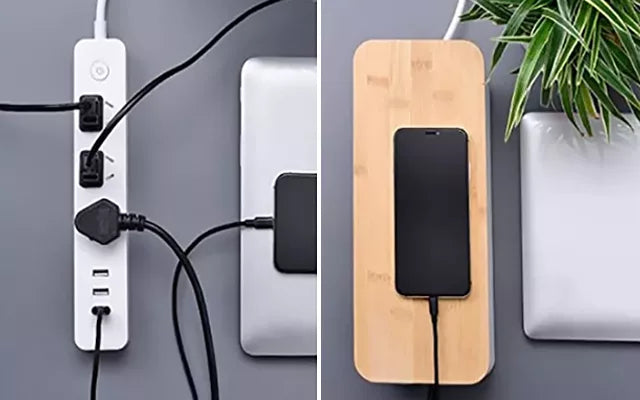 Belro Wire Organizer Box for electronics with compartments to neatly store cables and accessories on Z16.webp