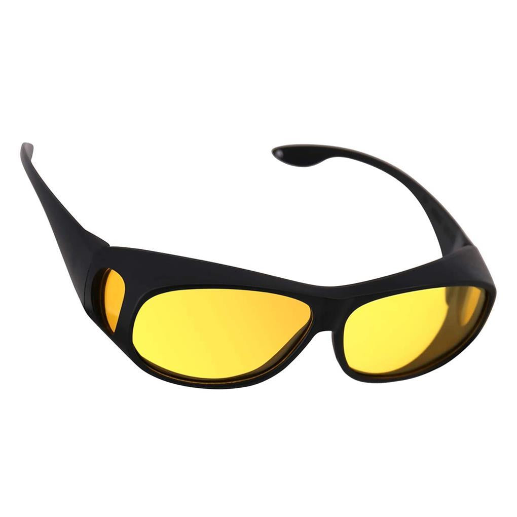 Belro night vision driving glasses with tinted lenses designed to reduce glare and improve visibility in low light conditions.
