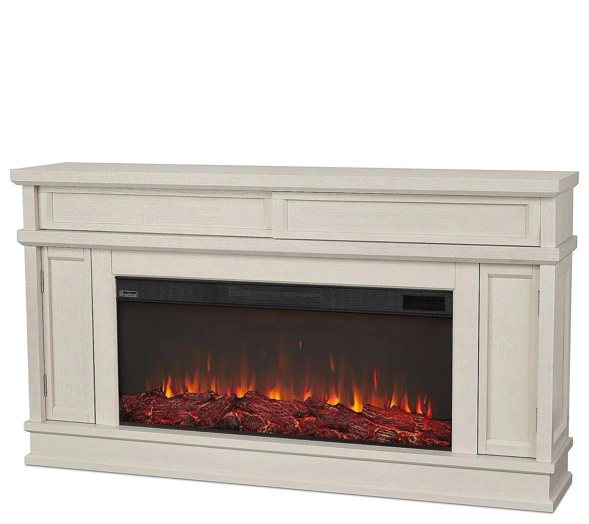 Casavibeo Real Flame Torrey Landscape Electric Fireplace with realistic flame effect and modern design in a living room setting.