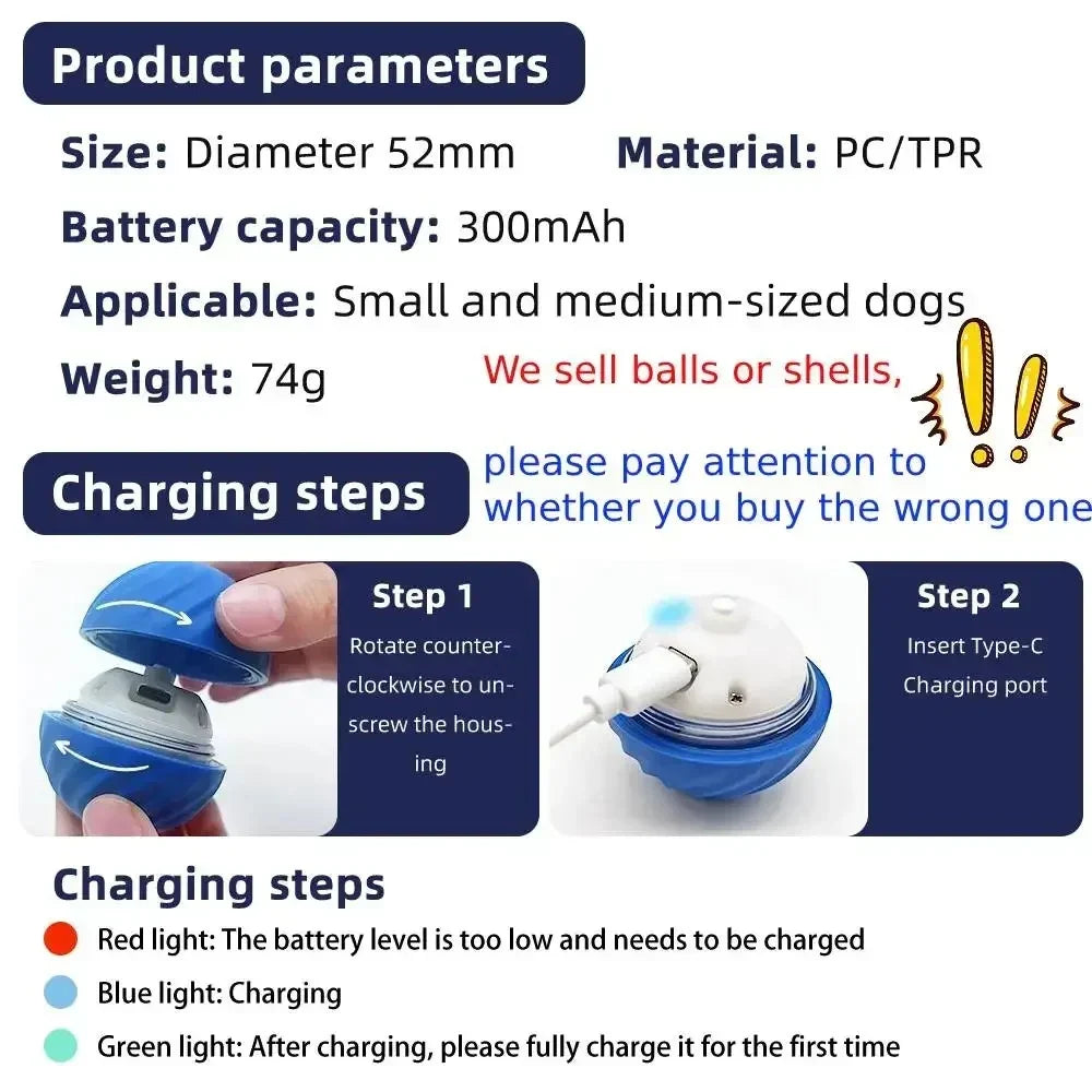 Belro Active Rolling Ball anti-anxiety toy for cats, automatic moving pet toy designed to entertain and soothe feline pets.
