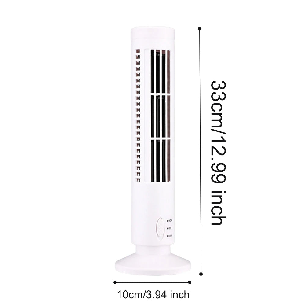 Mini Belro desktop air conditioner with USB bladeless cooling, compact portable fan for personal cooling.