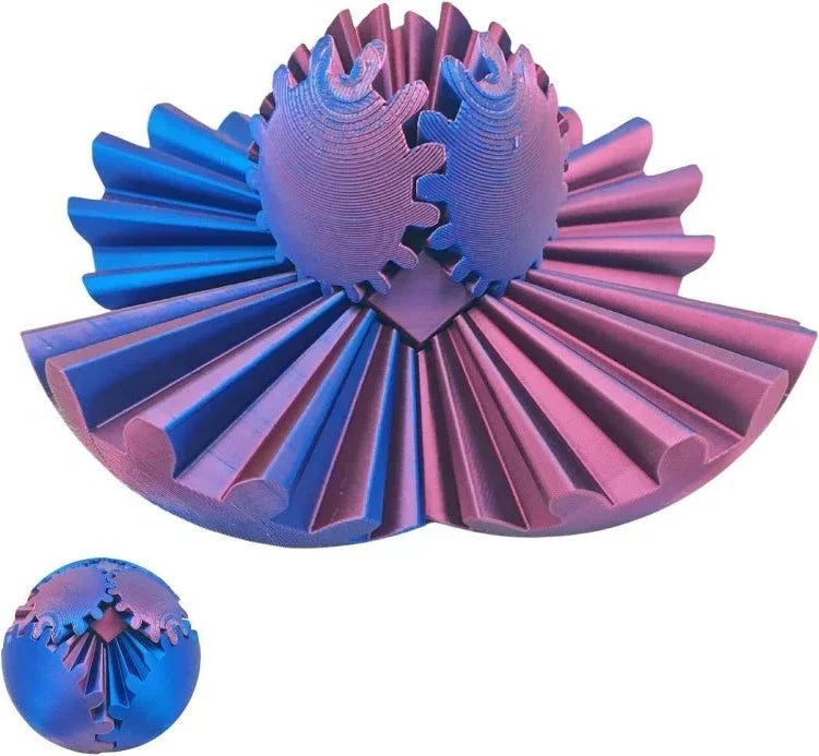 Belro Steampunk Whirling Wonder Fidget Gear Ball toy with intricate gear design for stress relief and focus.