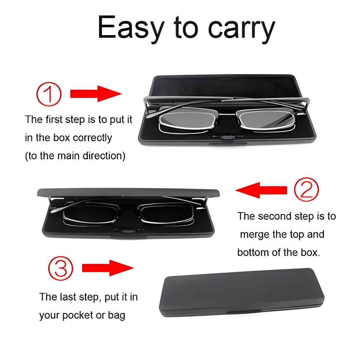 Belro compact folding reading glasses for men and women, stylish health and beauty accessory with lightweight design.