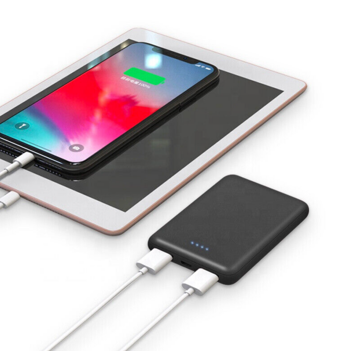 Belro portable battery pack with USB ports and digital display, compact electronics power bank for on-the-go charging.