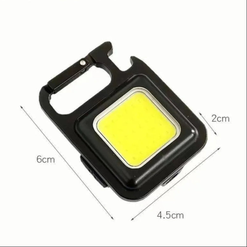 Belro Mini LED flashlight keychain with 1800 lumens, compact electronic flashlight with clip and bright LED light.