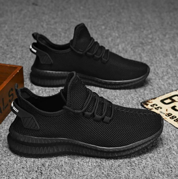 Belro breathable casual anti-slip running shoes for men, showcasing lightweight design and textured rubber sole.