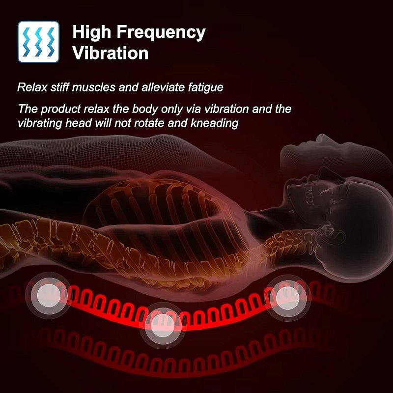Belro Shiatsu Back Massager displaying adjustable massage nodes and ergonomic design for targeted relief.