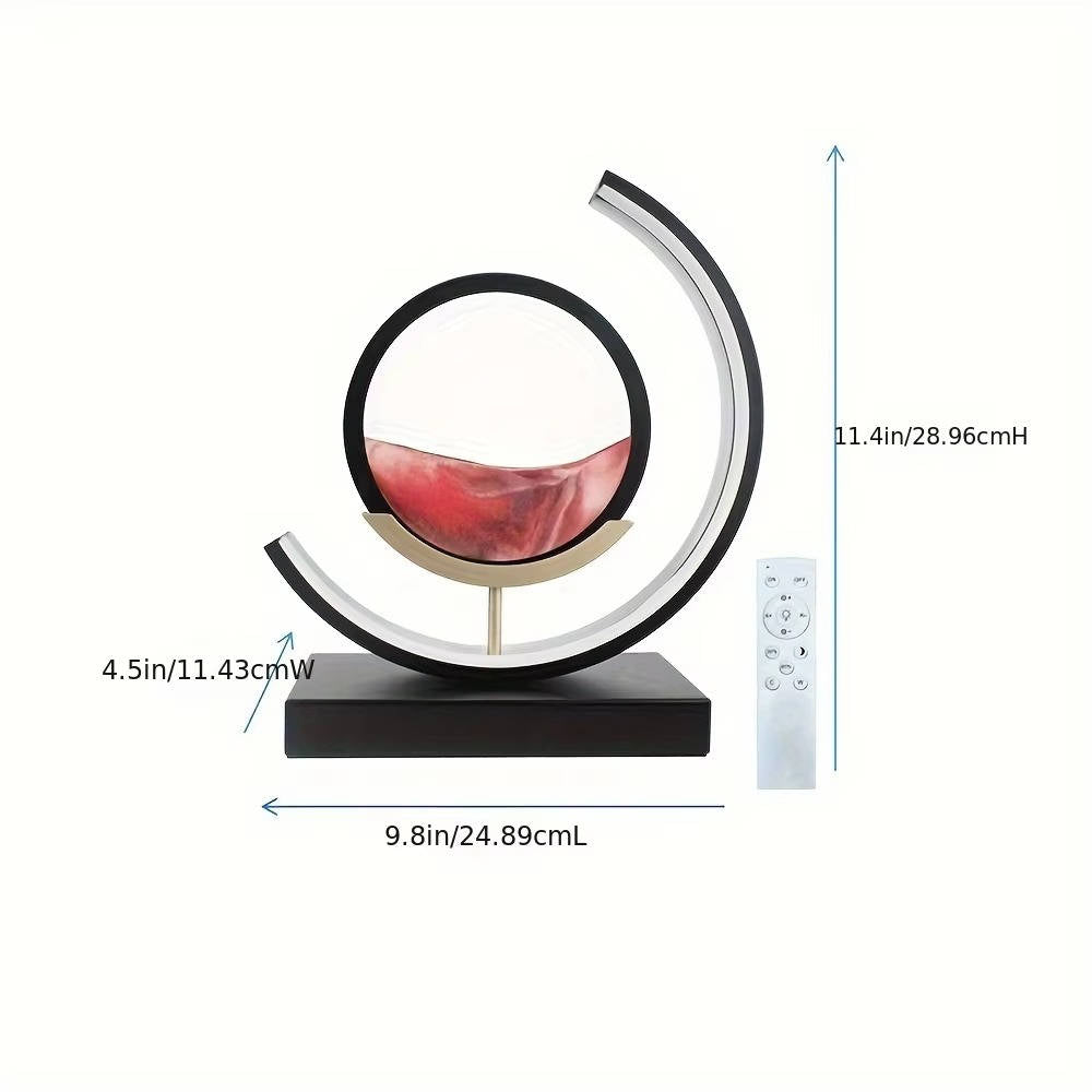 Belro Moving Sand Art decor with colorful flowing sand in a clear glass frame for home and garden decoration.