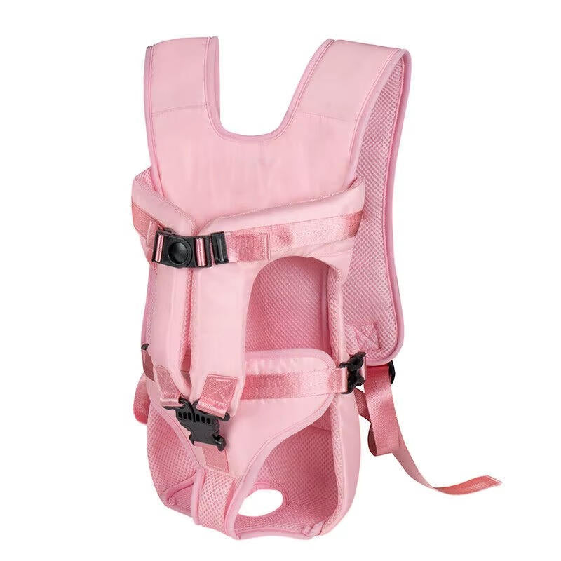 Belro dog carrying backpack in black, with mesh ventilation and adjustable straps, designed for comfortable pet travel.
