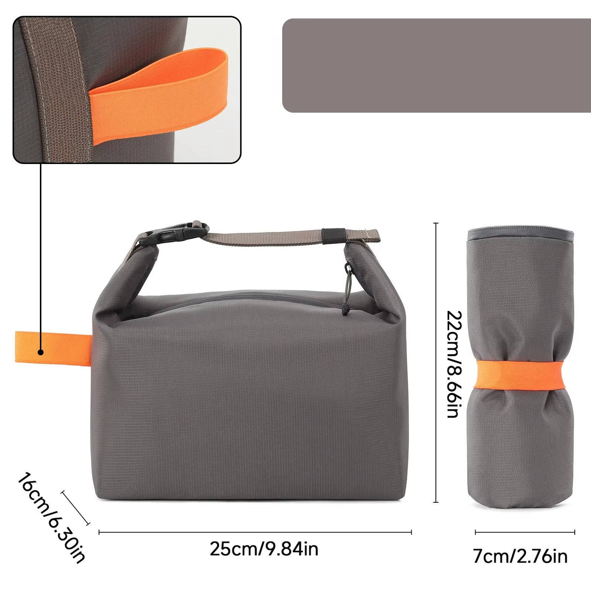Belro insulated lunch bag with adjustable strap and front pocket, ideal for keeping food fresh and portable.