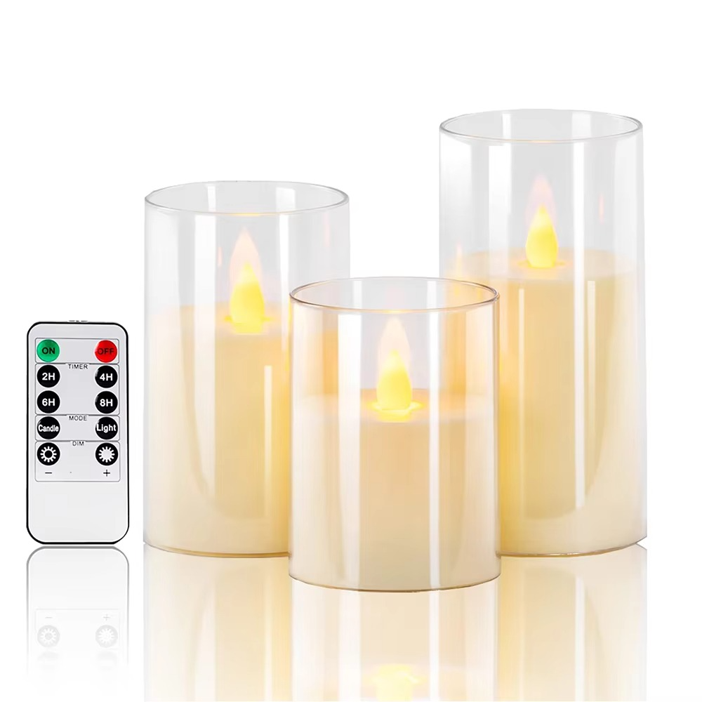 Belro realistic flameless candles with remote control, natural-looking LED candles for home decor in a modern setting