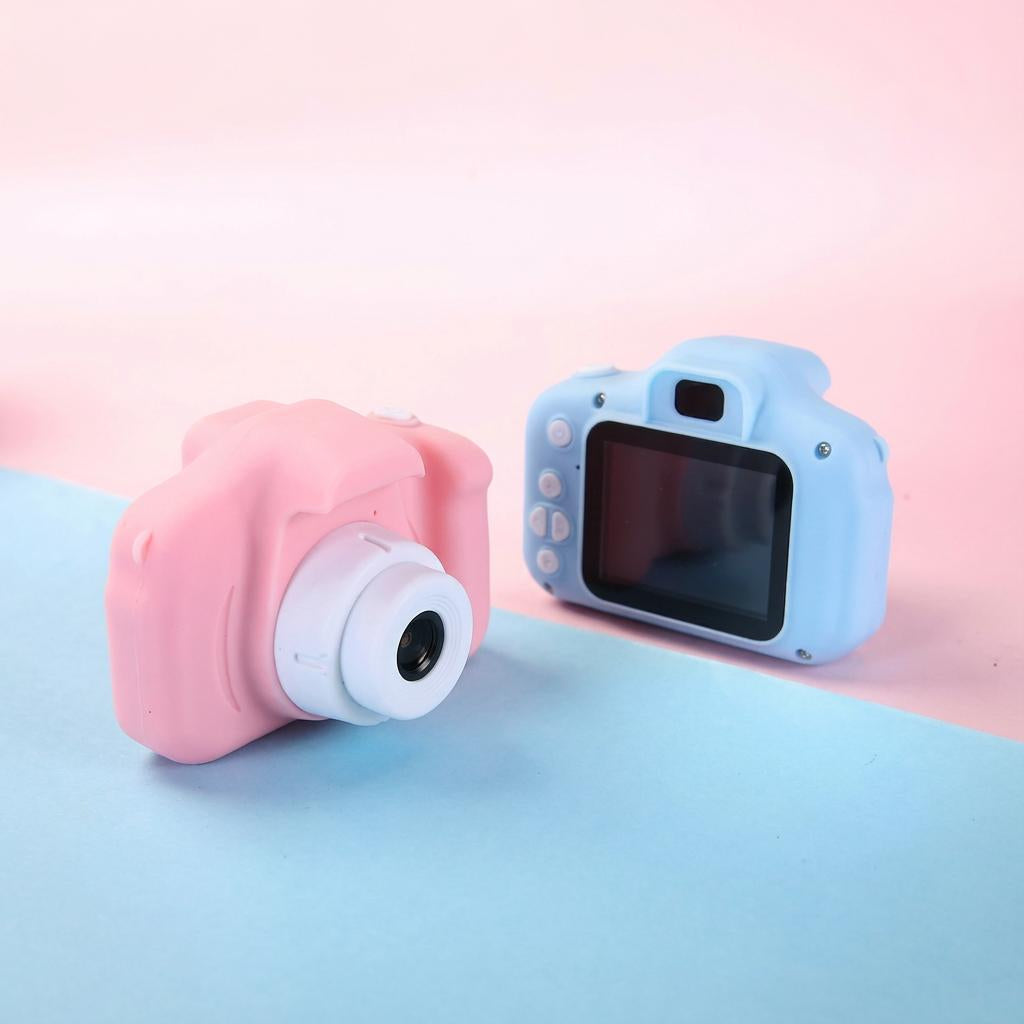 Belro Kids’ digital camera with colorful design, compact size, and buttons for easy photo capturing for children.