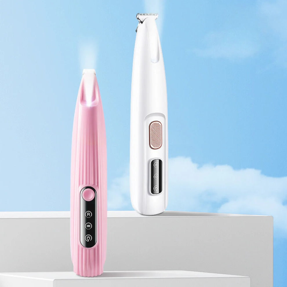 Belro Pet Paw and Fur Trimmer accessory with blades and handle, designed for grooming pets' paws and fur.