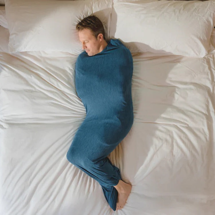 Belro adult swaddle blanket in soft fabric, perfect for cozy home bedding or relaxation, shown in a neatly folded state.