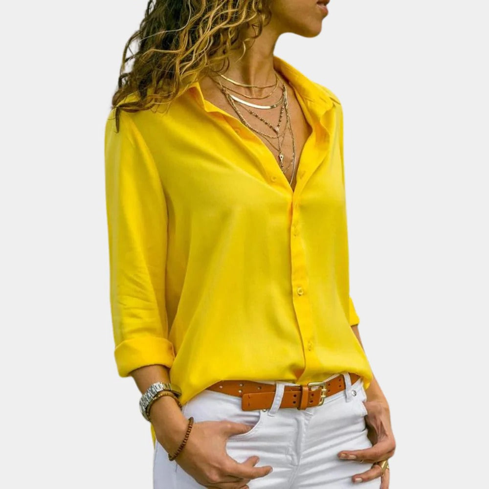 Belro comfortable women's shirt, casual clothing for women, soft fabric, long sleeves, and relaxed fit.