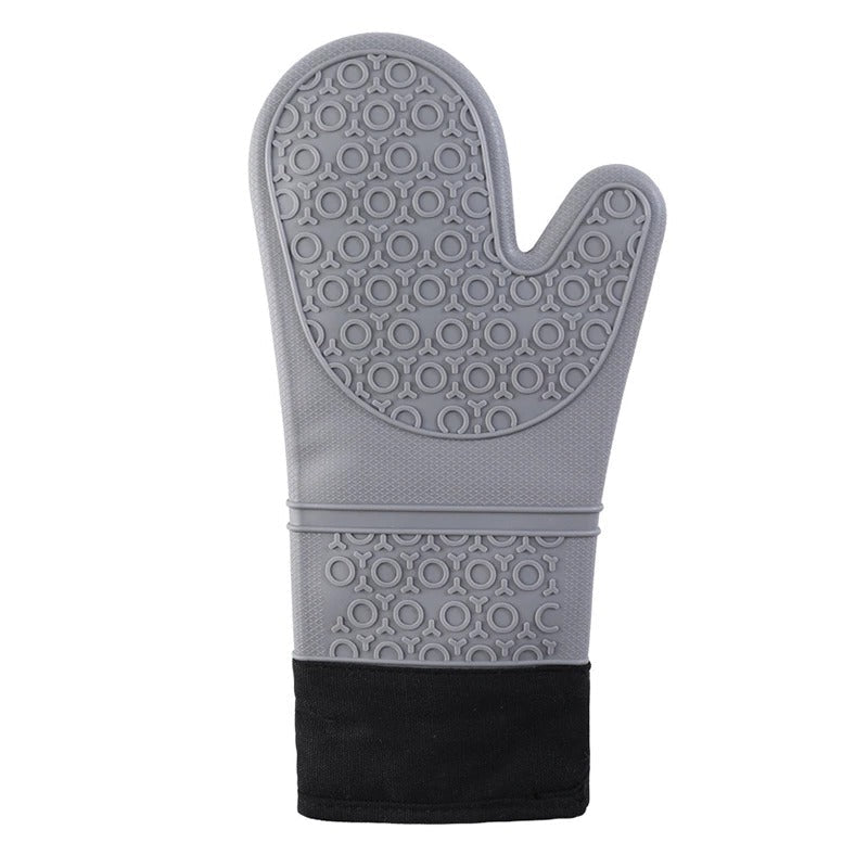 Belro heat-resistant oven gloves, soft and durable kitchen accessories, shown in a close-up image with textured grip areas.